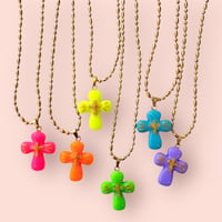 COLOR MEXICAN CROSS PENDANT