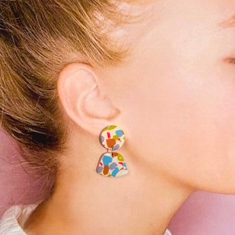 RETRO×MINI BAUMKUCHEN DANGLE ピアス/イヤリング