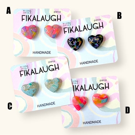 MINI HEART STUD×GOLD ピアス