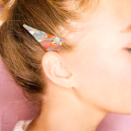 TRIANGLE×BLUE MIX HAIR CLIP