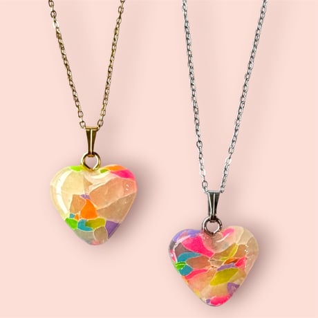 RAINBOW MIX×MINI HEART PENDANT | FIKALAUGH