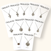 SILVER MOTIF CHARM LAYERING PENDANT