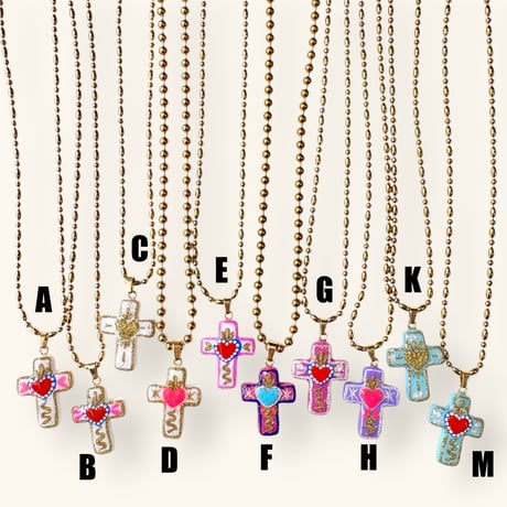GOLD MEXICAN CROSS PENDANT