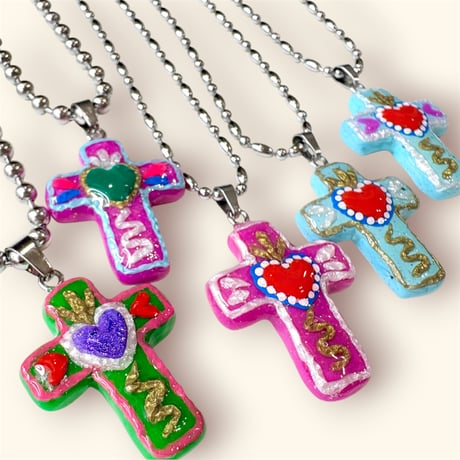 SILVER MEXICAN CROSS PENDANT