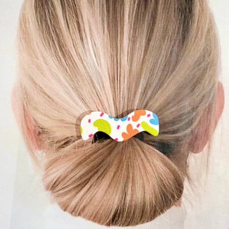 RETRO mat HAIR BARRETTE