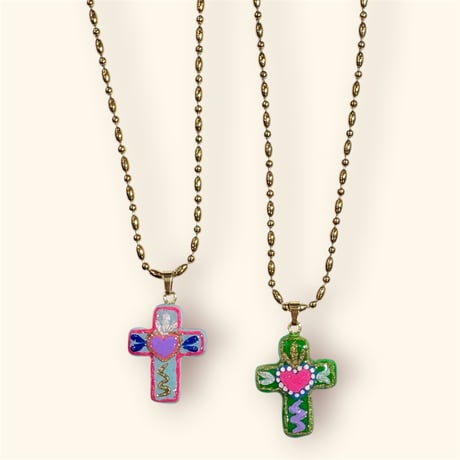 GOLD MEXICAN CROSS PENDANT