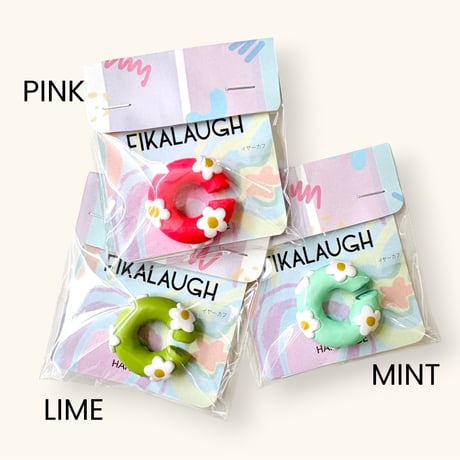 RETRO FLOWER mat イヤーカフ