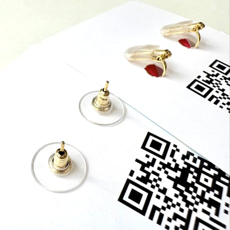HEART×MONOTONE BELL DANGLE ピアス/イヤリング