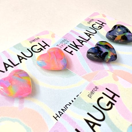 MINI HEART STUD×GOLD ピアス