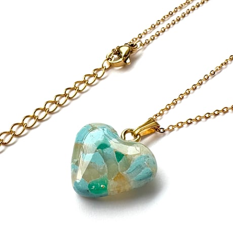 TURQUOISE LIKE×MINI HEART PENDANT