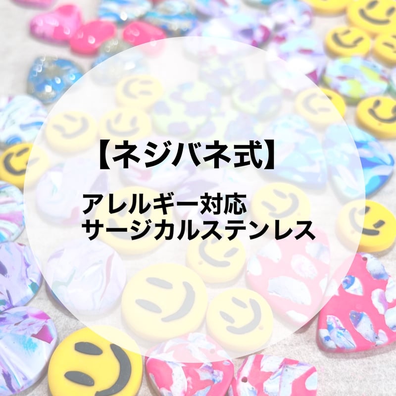 ぷしゅ❇️❤️ サージカルネジバネイヤリング　14kgf ネジバネ式パーツ1ペア】サージカルステンレス | FIKALAUGH