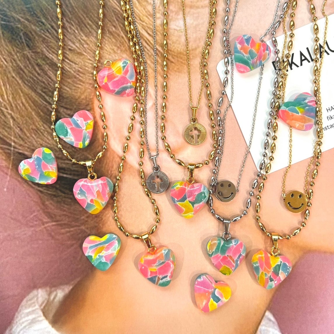 MOTIF CHARM LAYERING PENDANT | FIKALAUGH