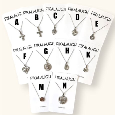 SILVER MOTIF CHARM LAYERING PENDANT