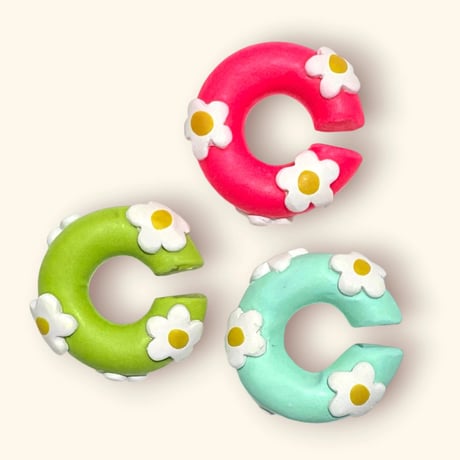 RETRO FLOWER mat イヤーカフ