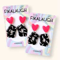 HEART×MONOTONE MELTY DANGLE ピアス/イヤリング