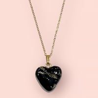 BLACK&GOLD×MINI HEART PENDANT