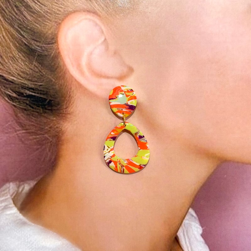 珍しい 1点のみ マーカサイトインサルセドニーのピアスチャーム＊ 珍しい 1点のみ マーカサイトインサルセドニーのピアスチャーム＊