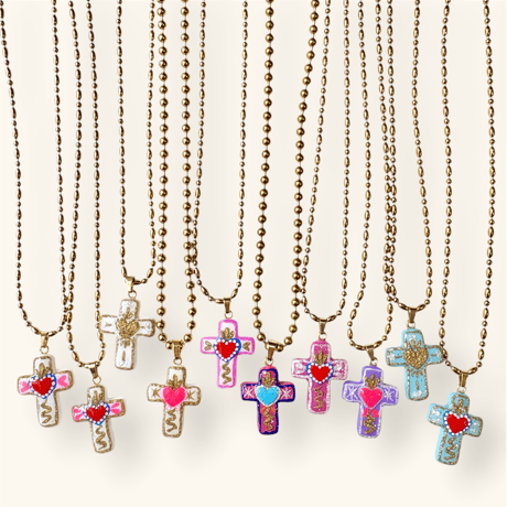 GOLD MEXICAN CROSS PENDANT