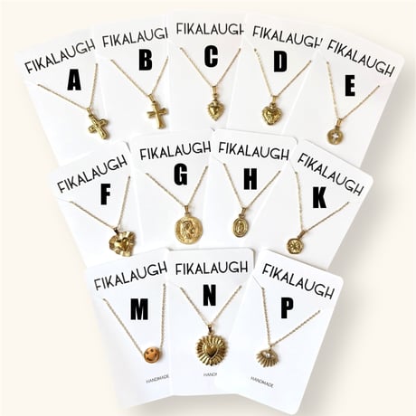 GOLD MOTIF CHARM LAYERING PENDANT