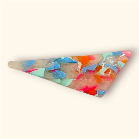 TRIANGLE×BLUE MIX HAIR CLIP