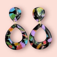 125 全てステンレス使用MIXカラー　ハンドメイド　ピアスorイヤリング HEART STUD×COLORFUL MIX ピアス/イヤリング | FIKALAUGH