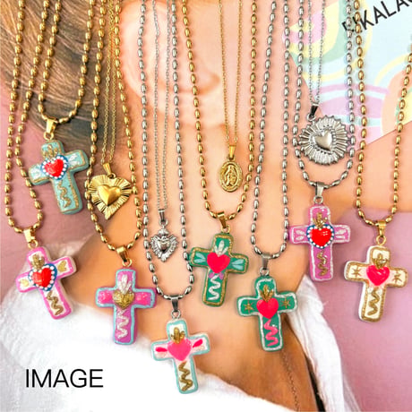 GOLD MEXICAN CROSS PENDANT