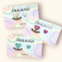 BALL CATCH HEART STUD ピアス