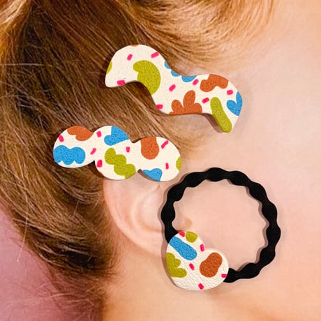 RETRO mat HAIR BARRETTE
