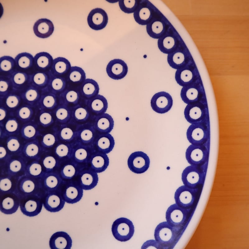 ポーリッシュポタリー プレート 19cm 食パン皿2枚 プレート19cm