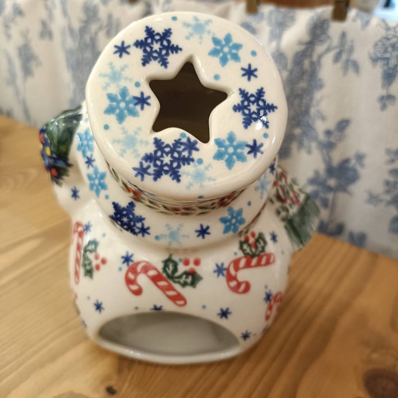 ポーランド食器　スノーマンキャンセルホルダー ポーランド食器 スノーマンキャンセルホルダー ポーランド食器