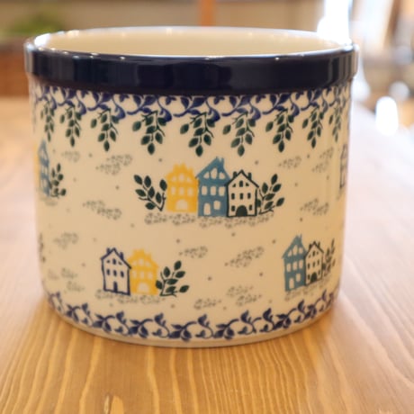 ポーリッシュポタリー グランダーズ ポーランド製 花柄ボウル 花型の