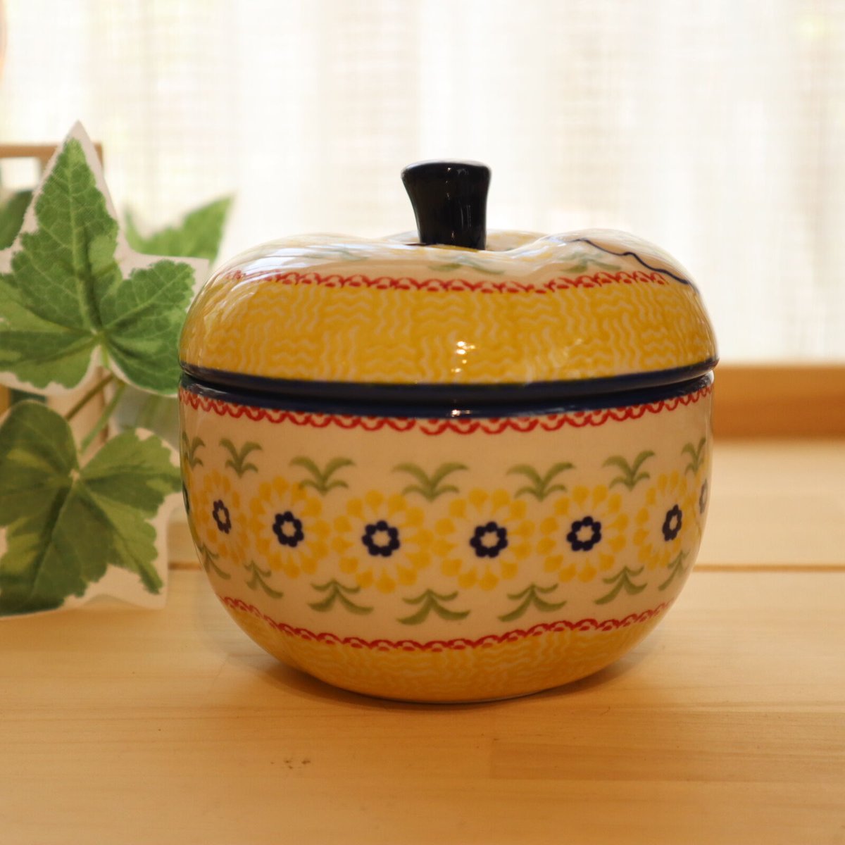 ポーリッシュポタリー＊リンゴポット J58-ALC53