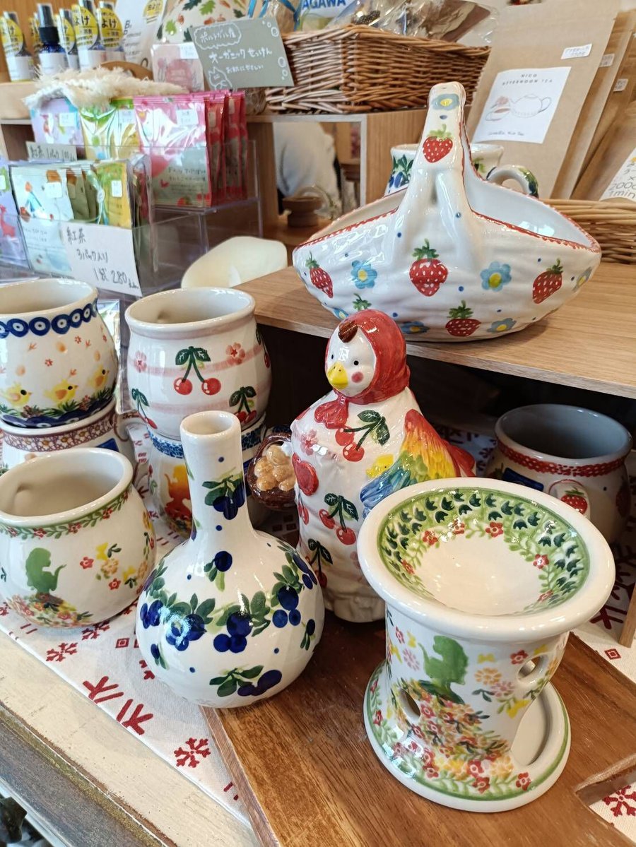 【メルカリ祭】ポーリッシュポタリー スタンドバスケット チューリップ メルカリ祭】ポーリッシュポタリー スタンドバスケット チューリップ