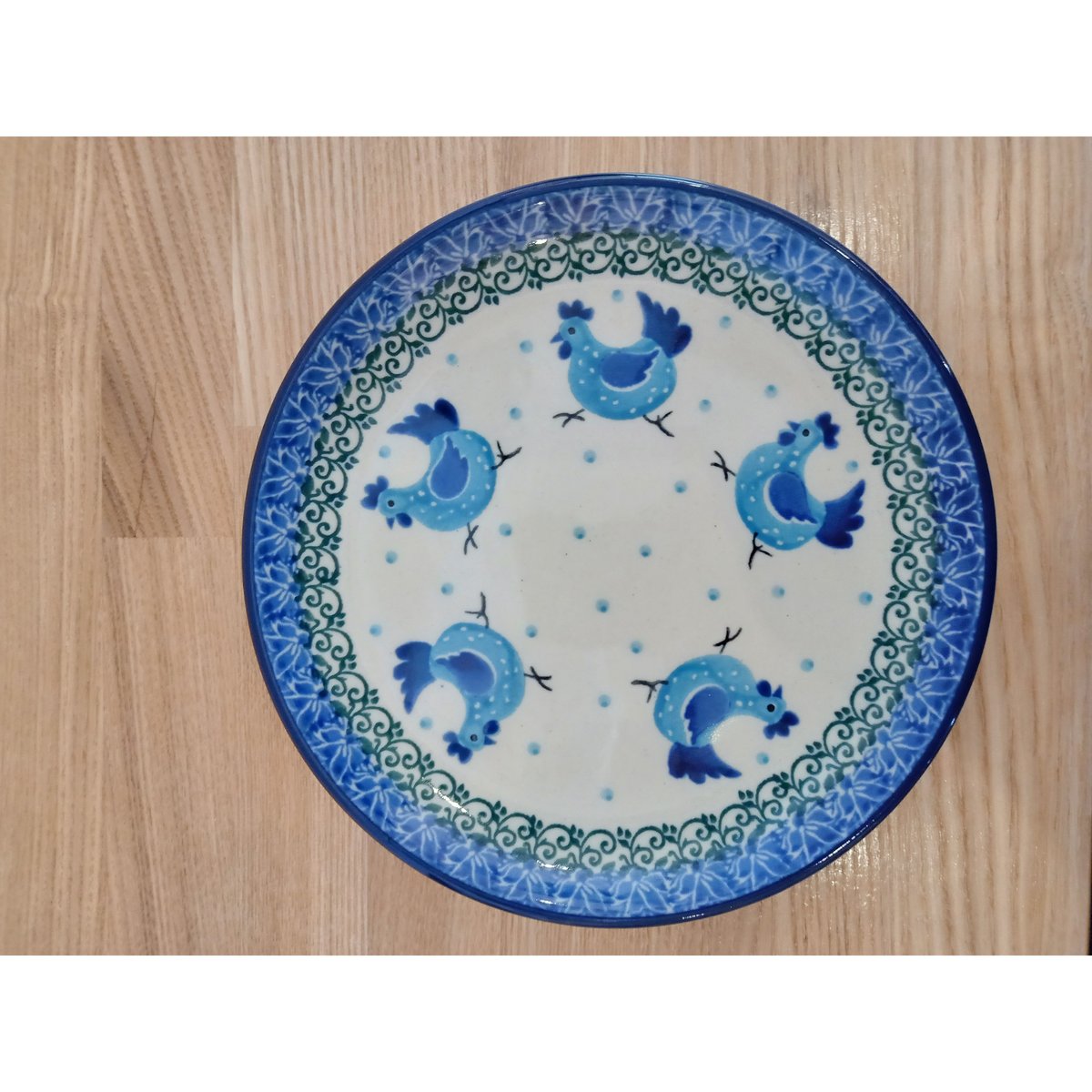 16cmプレート（青いにわとり）アルティスティッチナ | colorful