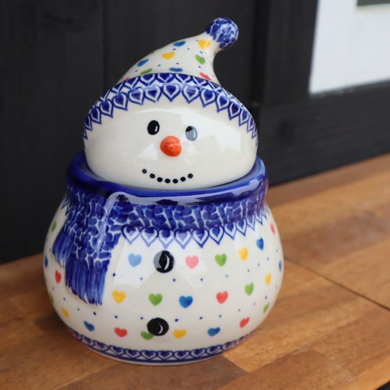 雪だるまコンテナ 小 （カラフルハート）カリヒ | colorful