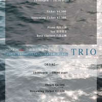 4/30(土) Trio【夜公演】配信チケット│八巻志帆・林正樹・則武諒