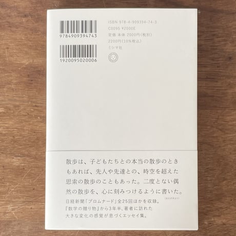 『偶然の散歩』森田真生
