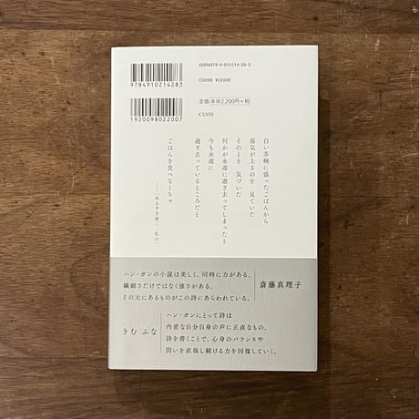 『引き出しに夕方をしまっておいた』ハン・ガン
