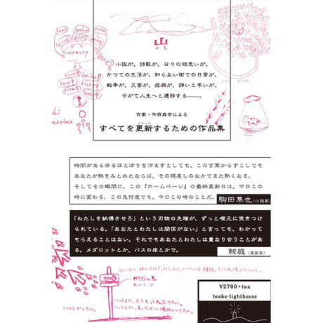 『ホームページ』仲西森奈　※サイン入り