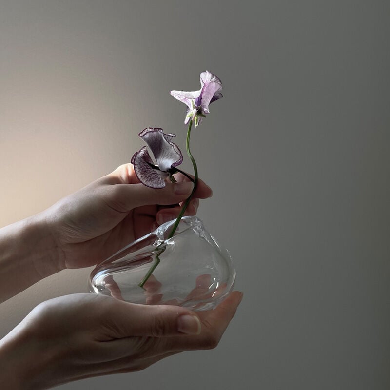 Y2119-4 バカラ アクアレーユ 一輪挿し 花瓶 パープル Y2119-4 バカラ アクアレーユ 一輪挿し 花瓶 パープル