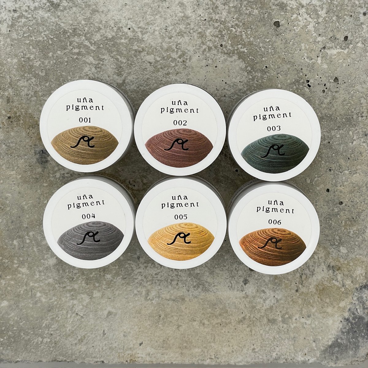 【新品】uña pigment 全色set ＆ uña nail pallet uña pigment 01~06各色, set< 01~05 >, set< 01~06