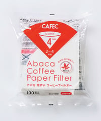 【CAFEC】アバカペーパーフィルター 2〜4杯用 100枚入
