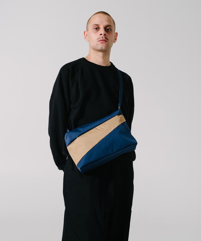 スーザンベル / バムバッグ Mサイズ Navy & Camel【Forever