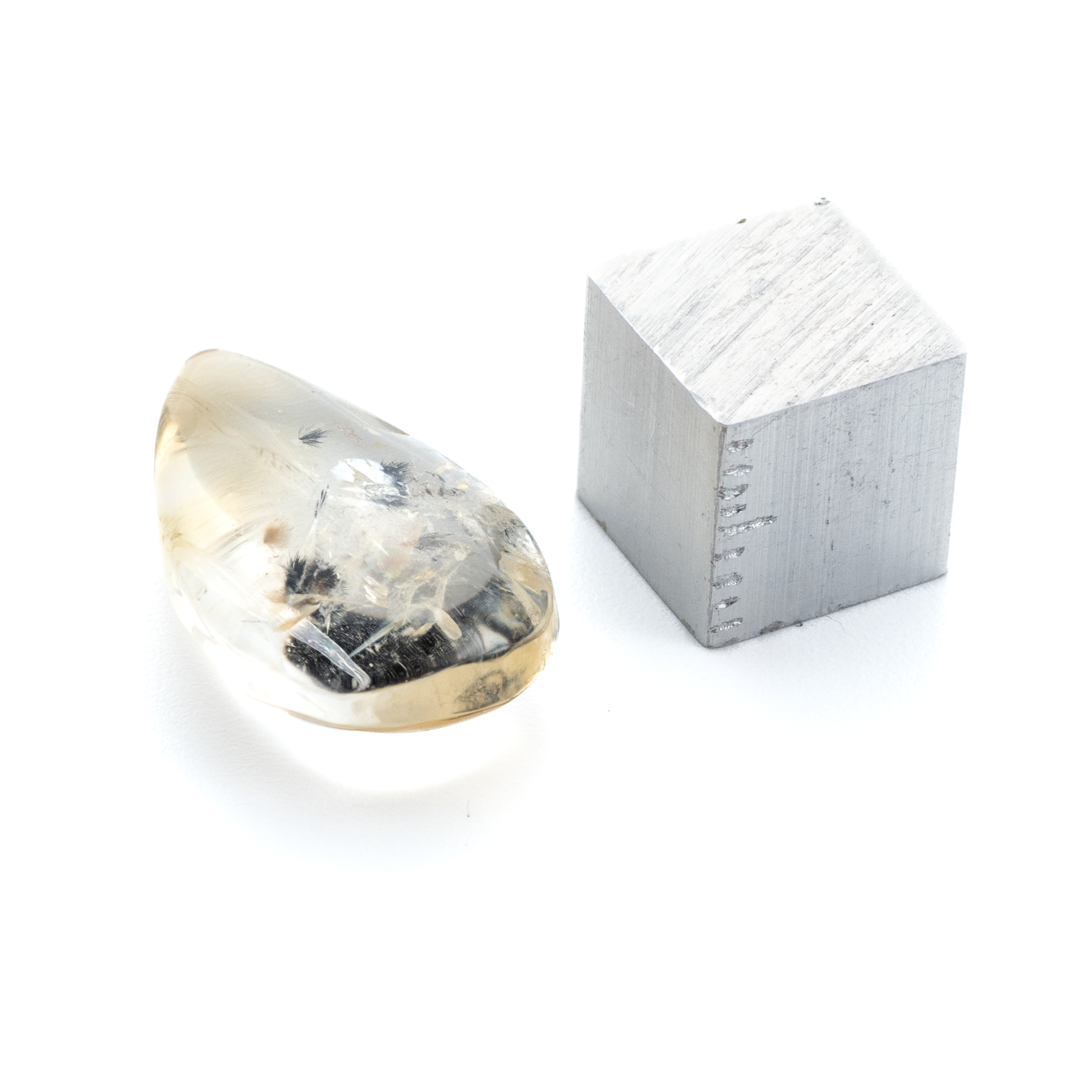 内包物がかわいい希少石】ロマネサイトインシトリン 12.85ct | まるむ商会