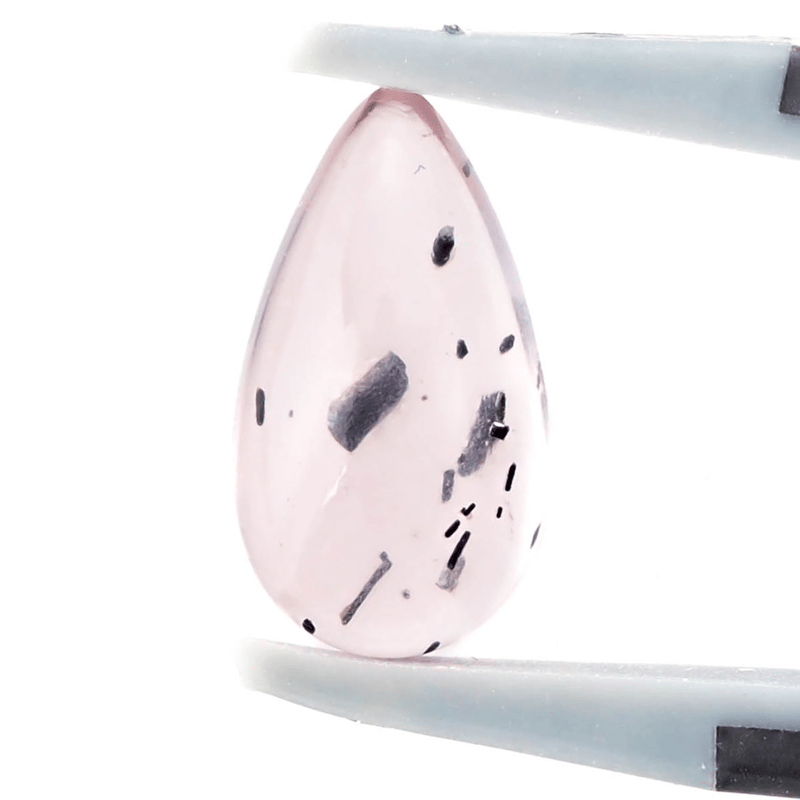 甘辛ミックスが刺激的】ダイオプサイトインローズクォーツ 2.8ct 甘辛ミックスが刺激的】ダイオプサイトインローズクォーツ 2.8ct