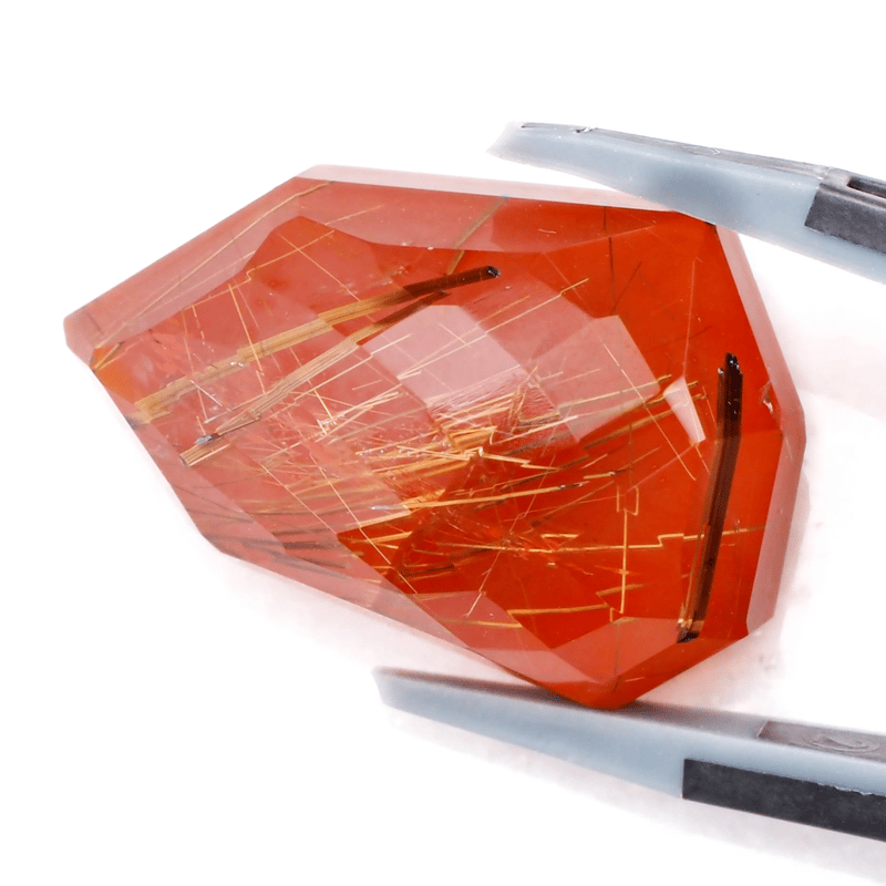 美麗ダブレット】ルチルクォーツxレッドアゲート 28.1ct | まるむ商会