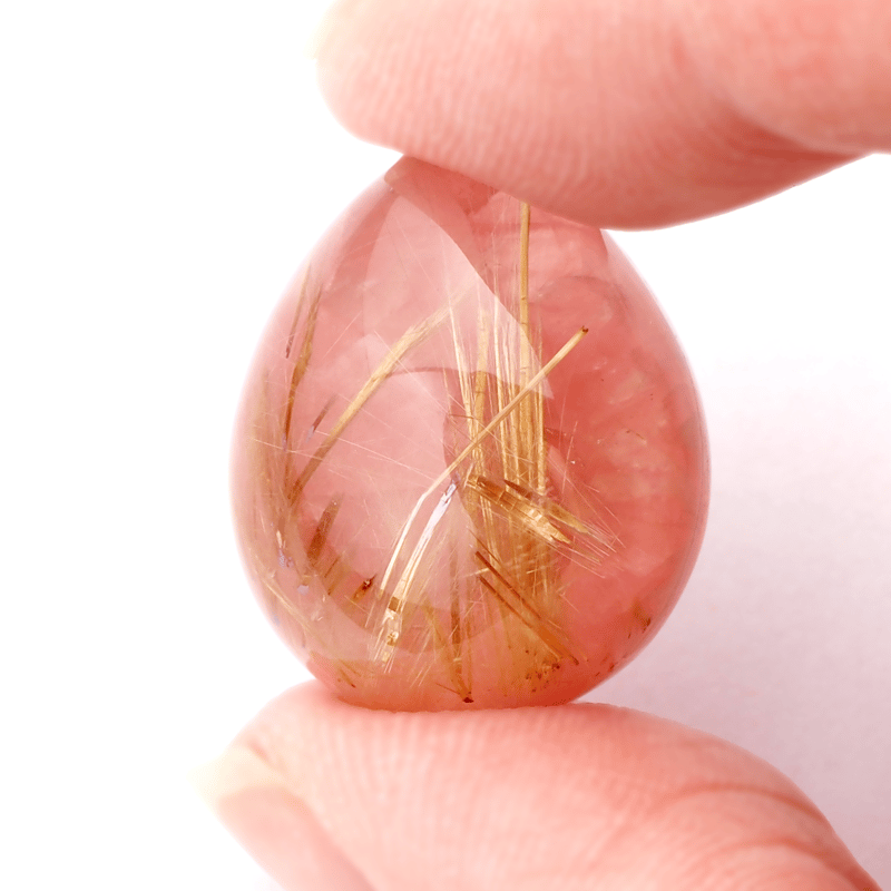 美麗ダブレット】ルチルクォーツxインカローズ 23.2ct | まるむ商会