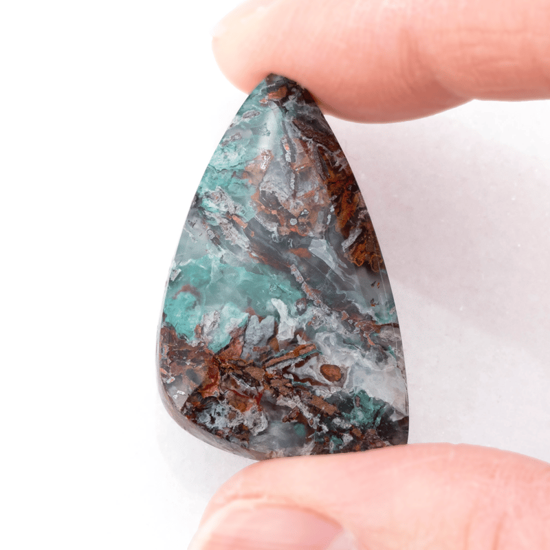 鮮やかインクルージョン】コッパークリソコラインカルセドニー