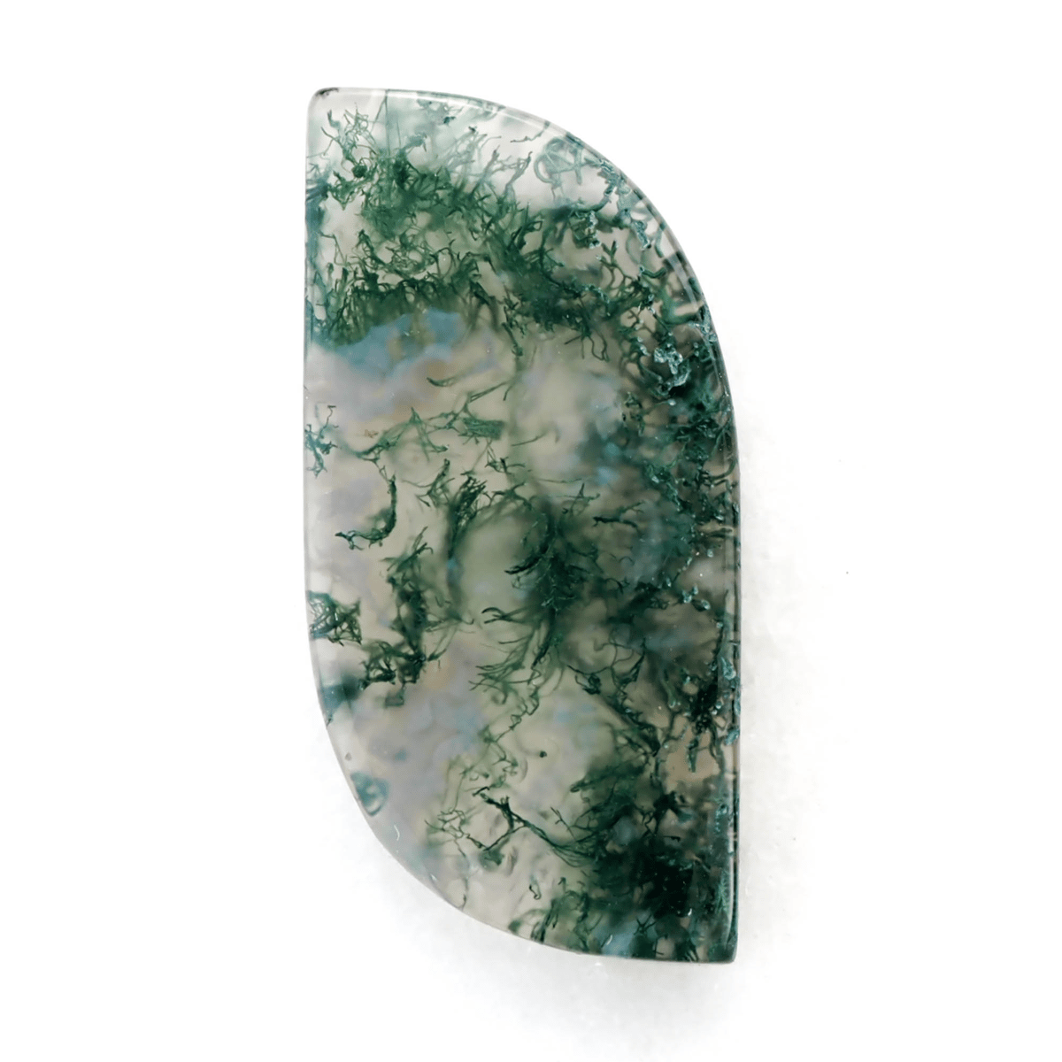 洗練されたインクルージョンの美しさ】 モスアゲート 12.6ct | まるむ商会