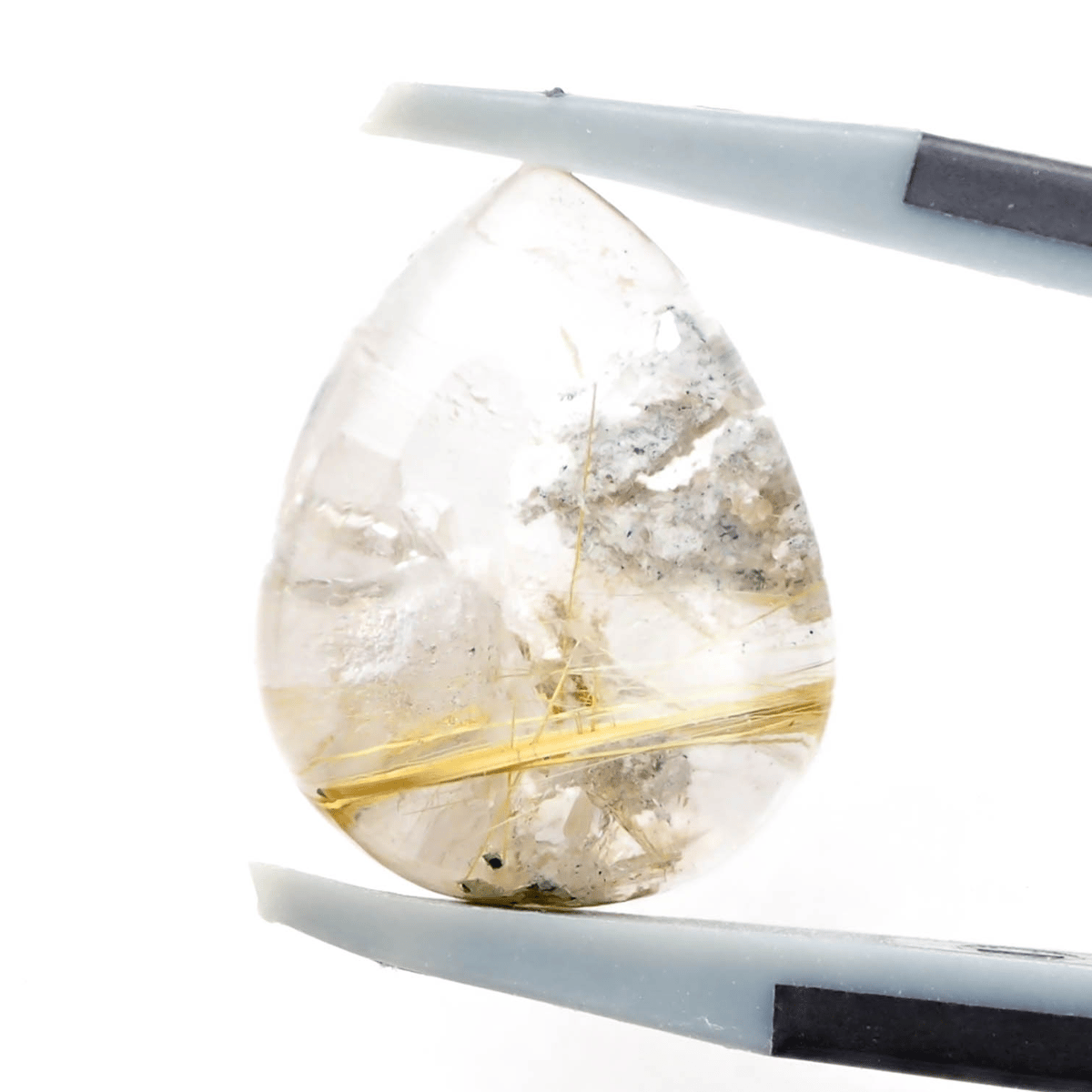 魅惑のインクルージョン】ルチル入りホワイトガーデンクォーツ 8.8ct
